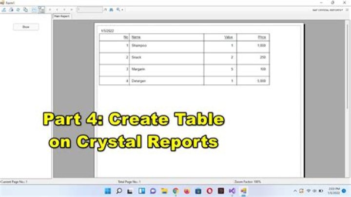 How do I query in Crystal Reports?