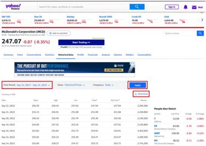 How do I see upcoming earnings on Yahoo Finance?