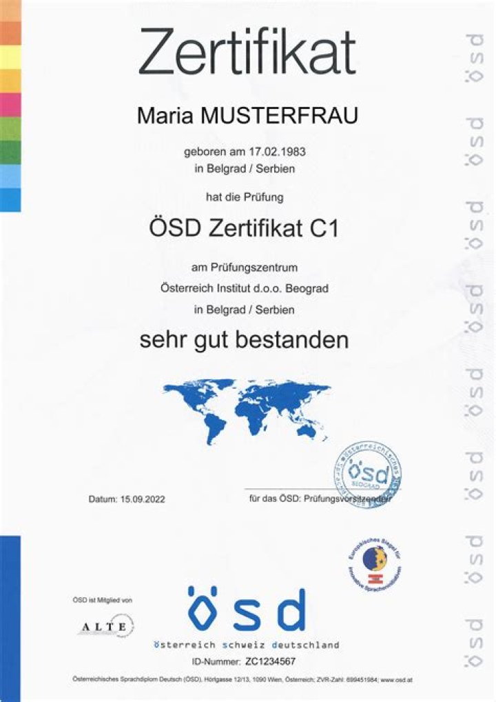 Is OSD certificate valid in Germany?