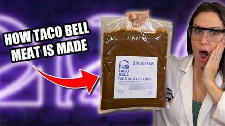 Is Taco Bell meat fake?