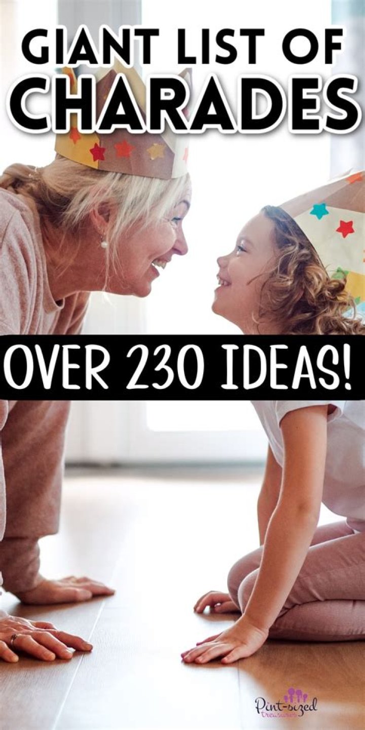 What are good ideas for charades?