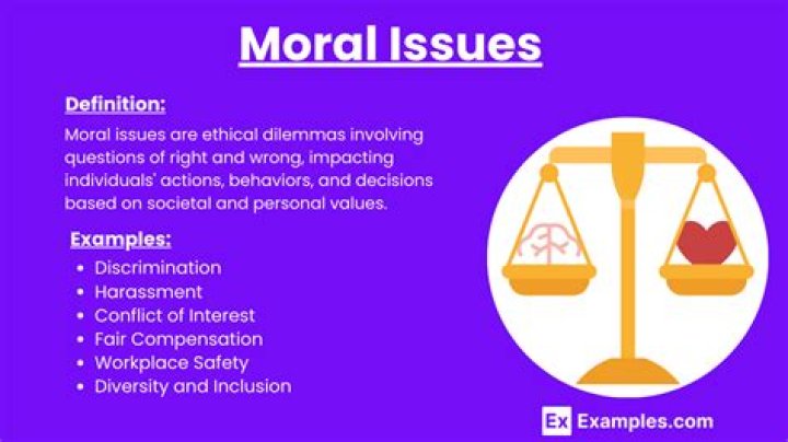 What are the examples of moral actions?