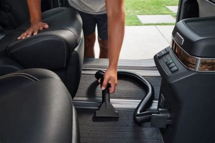 What car has a built-in vacuum?