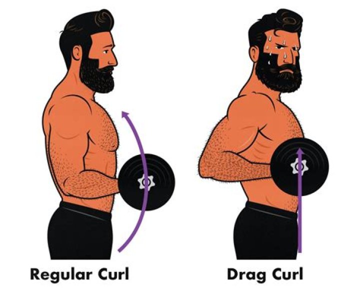 What do dumbbell drag curls work?