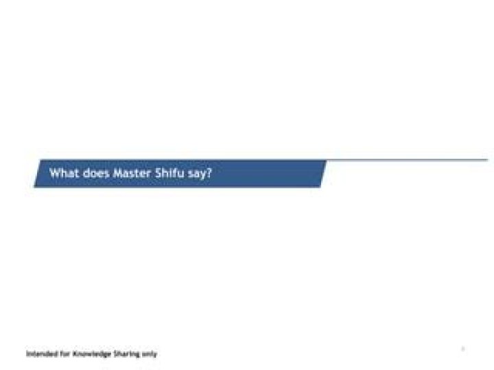 What does Master Shifu say?
