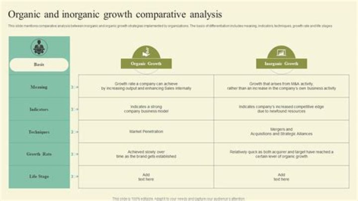 What is an example of inorganic growth?