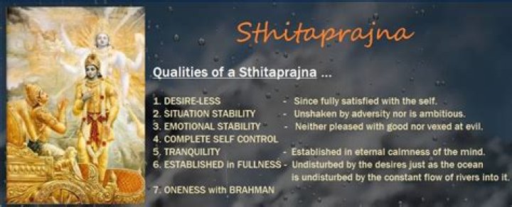 What is the meaning of Sthitaprajna?