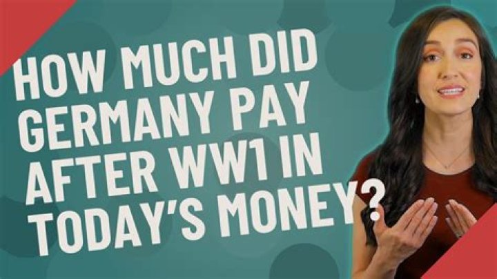 When did Germany pay off their debt for ww1?